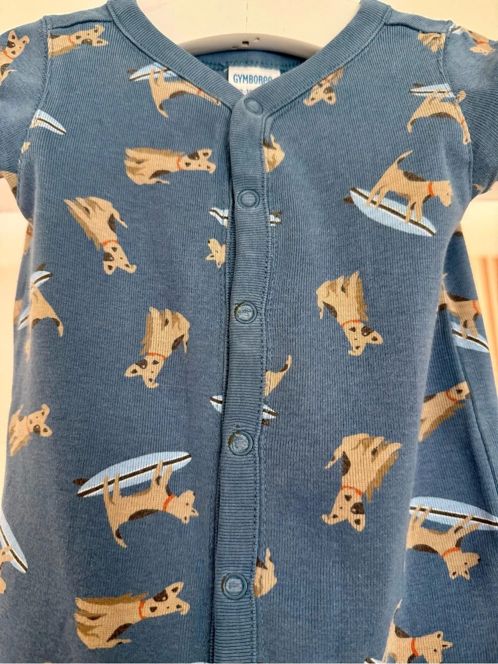 Gymboree Baby Boys Pajamas/Romper Dogs Sz 12-18 Months